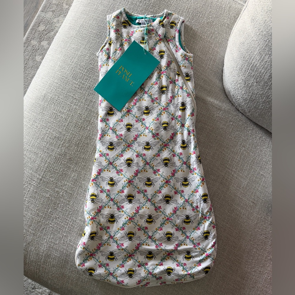 NWT Posh Peanut Sleep Sack with Bee and Floral Print